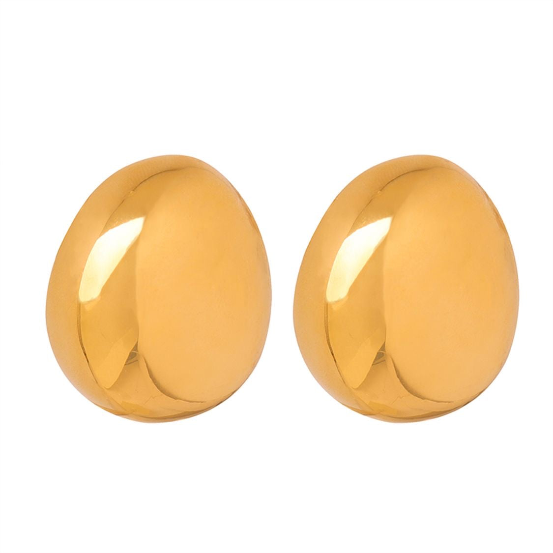 EVE OVERSIZED EAR STUDS 18K GOLD PLATED