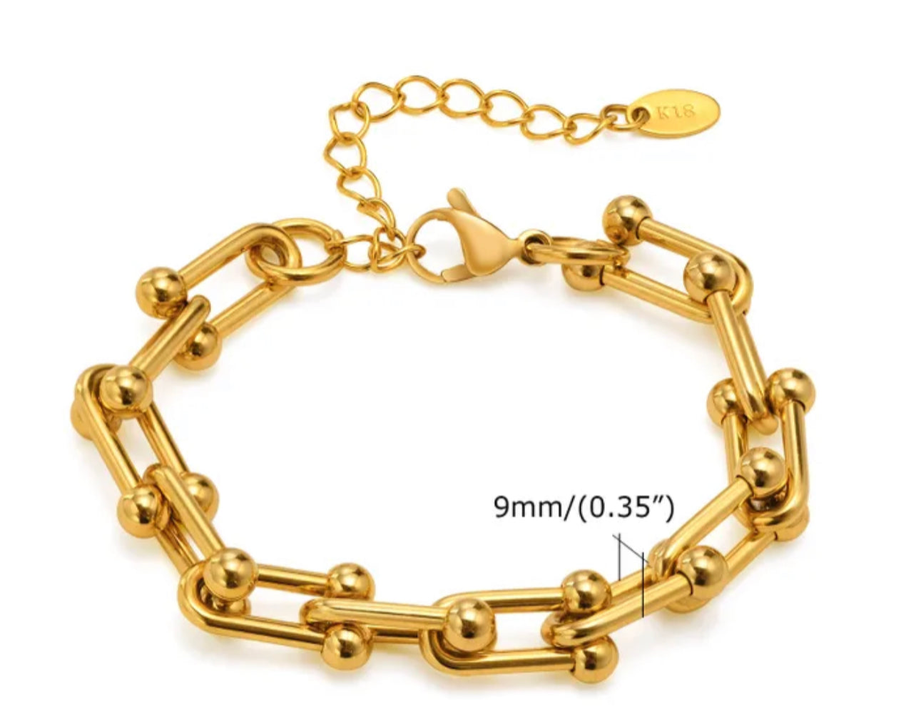 TIFFY BRACELET 18K PLATED