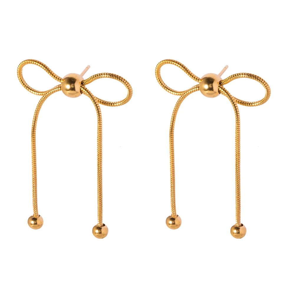 PRECIOUS BOW EARRINGS