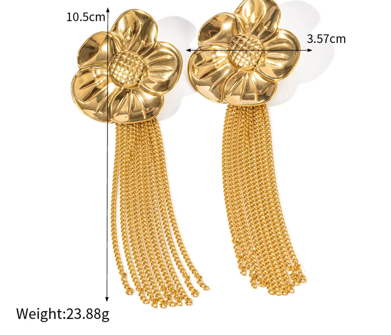 DAHLIA GOLDEN EARRINGS