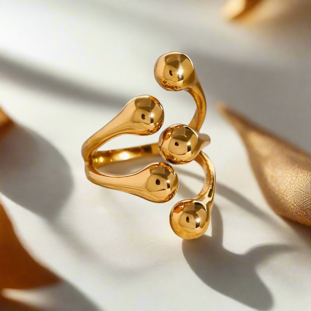 GOLDEN FALL RING TRIO