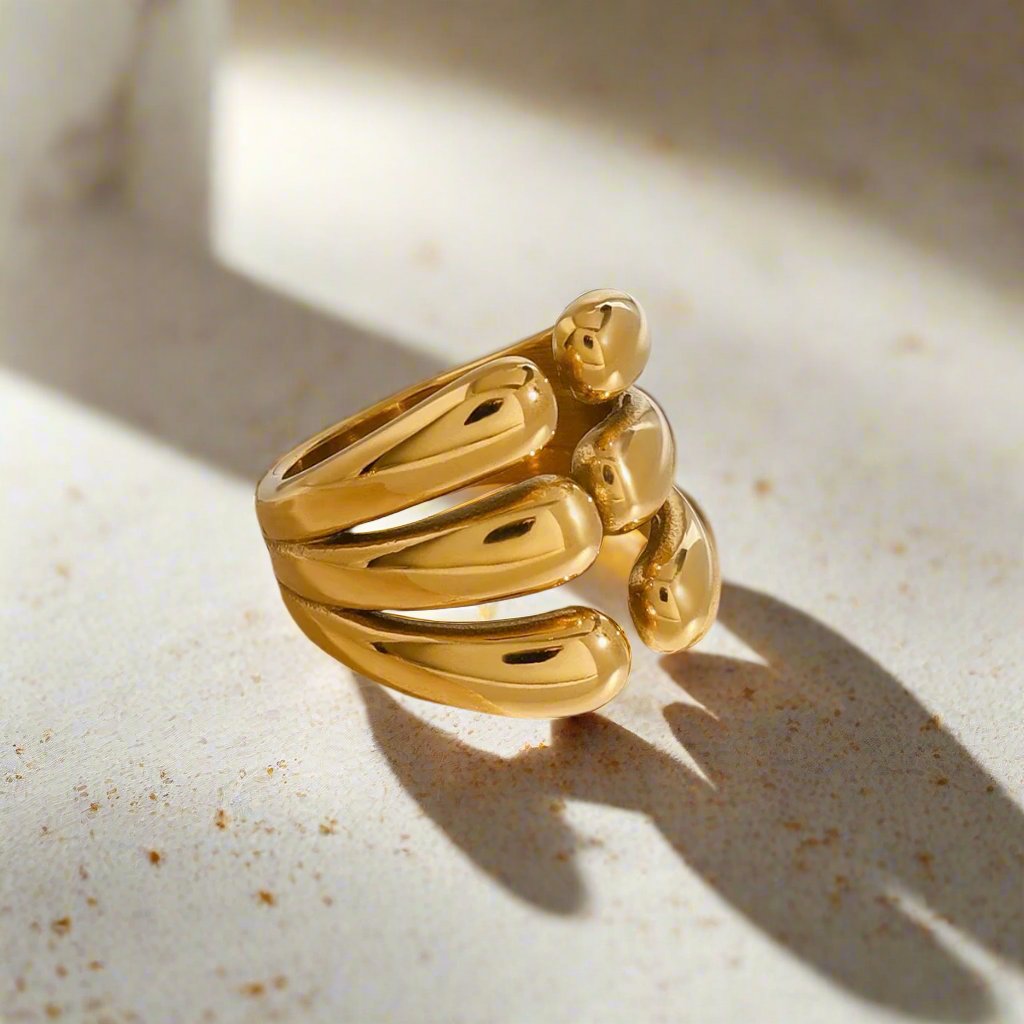 GOLDEN FALL RING TRIO