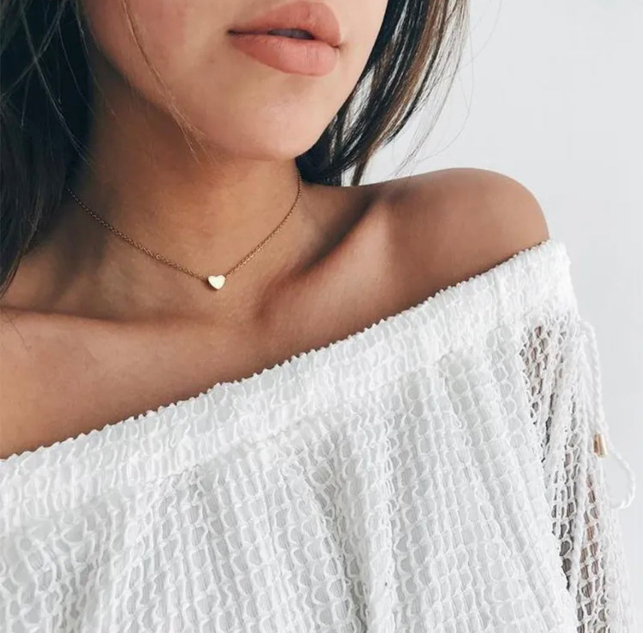 SOULINE CLAVICLE HEART NECKLACE